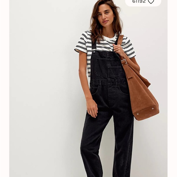 We The Free Charcoal Denim Overalls - Picture 3 of 3